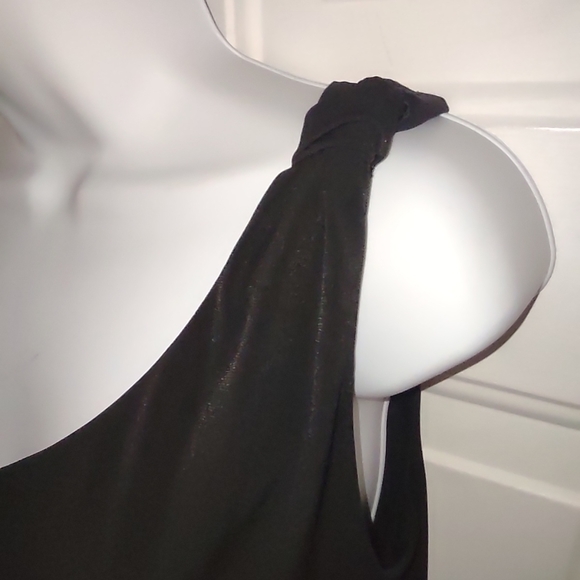 Banana Republic Black One Shoulder Off Tank Blouse. Size M - Picture 2 of 7